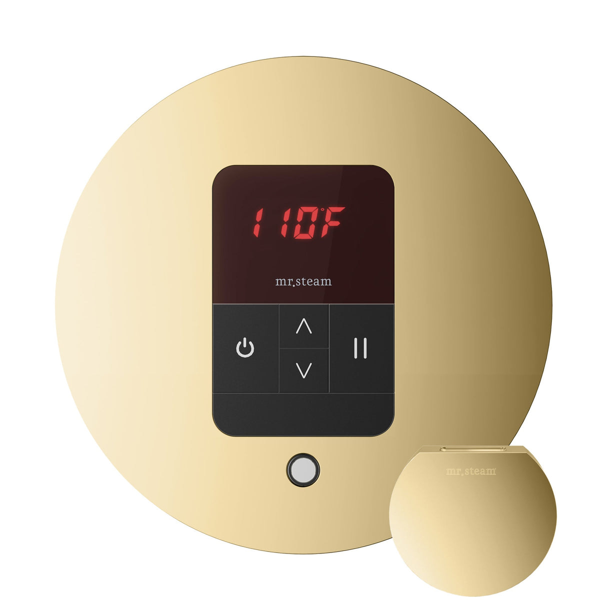 Mr. Steam iTempo Round Steam Shower Control and Steamhead