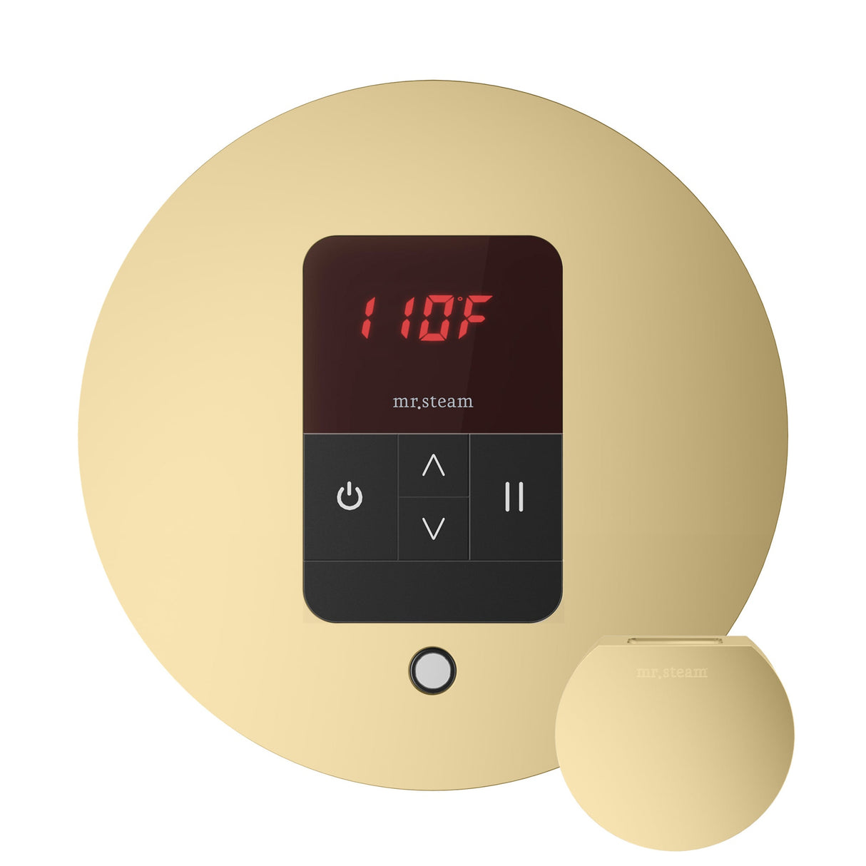 Mr. Steam iTempo Round Steam Shower Control and Steamhead