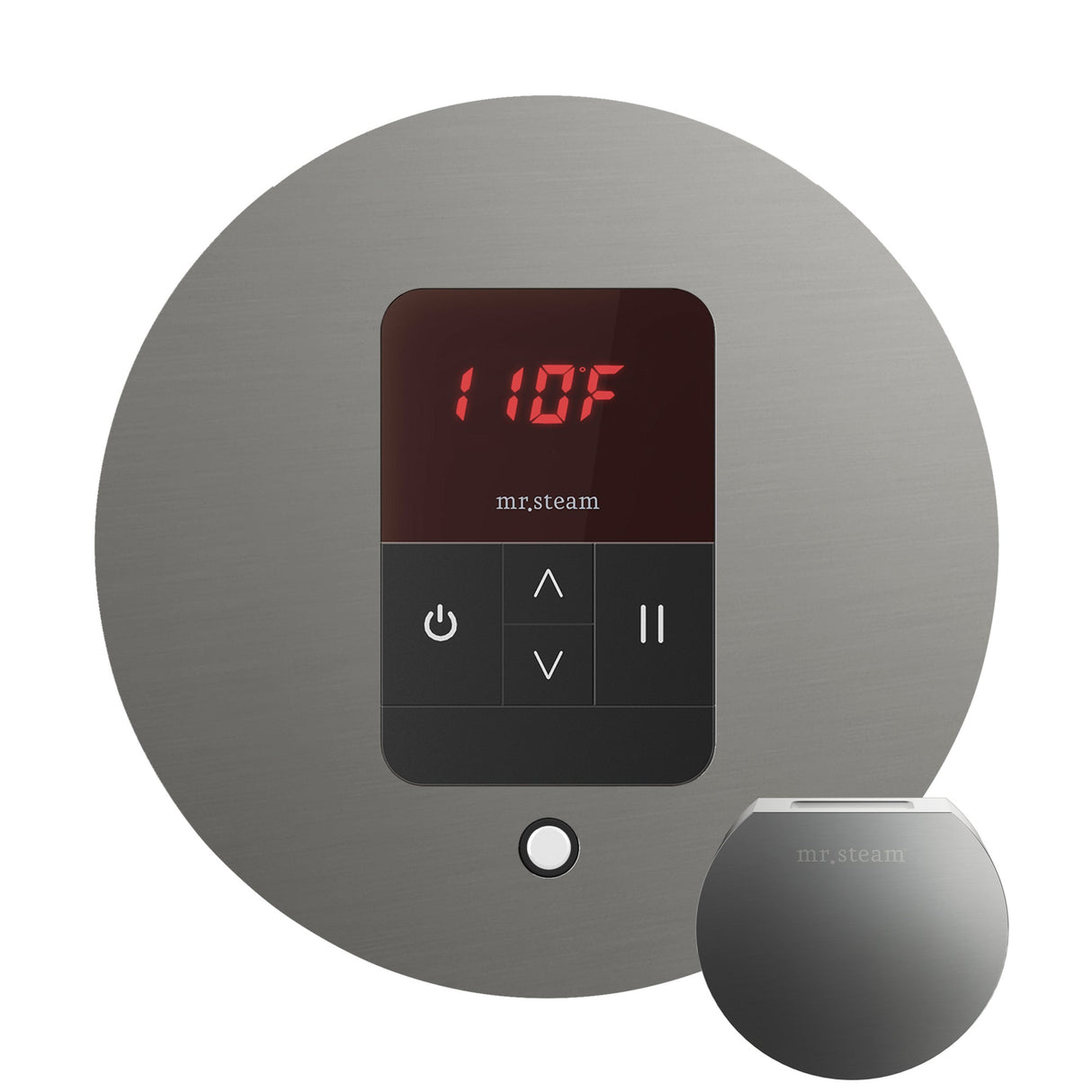 Mr. Steam iTempo Round Steam Shower Control and Steamhead