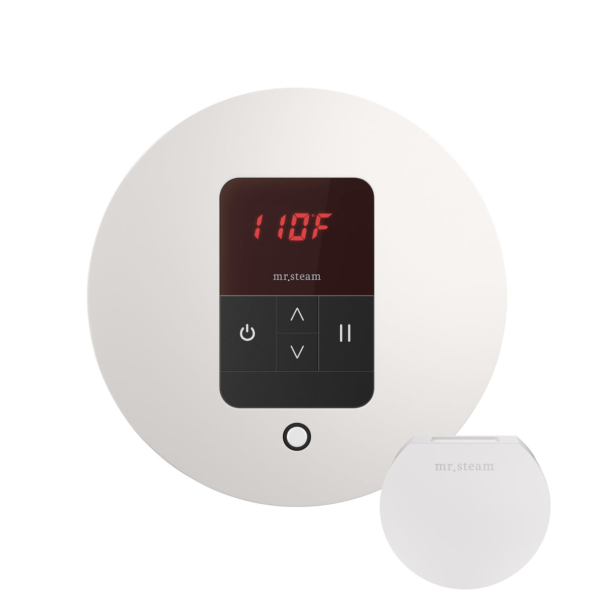 Mr. Steam iTempo Round Steam Shower Control and Steamhead