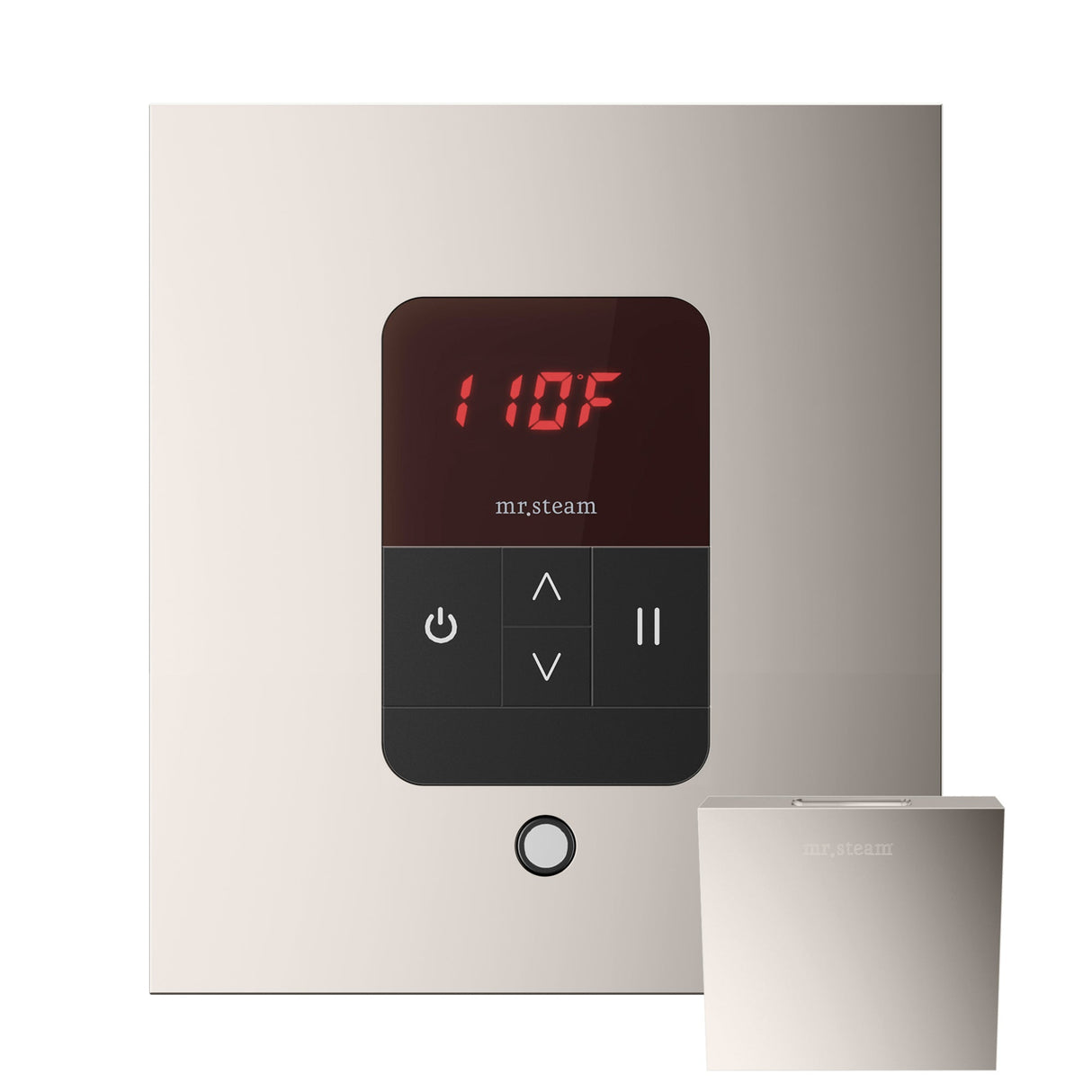 Mr. Steam iTempo Square Steam Shower Control and Steamhead