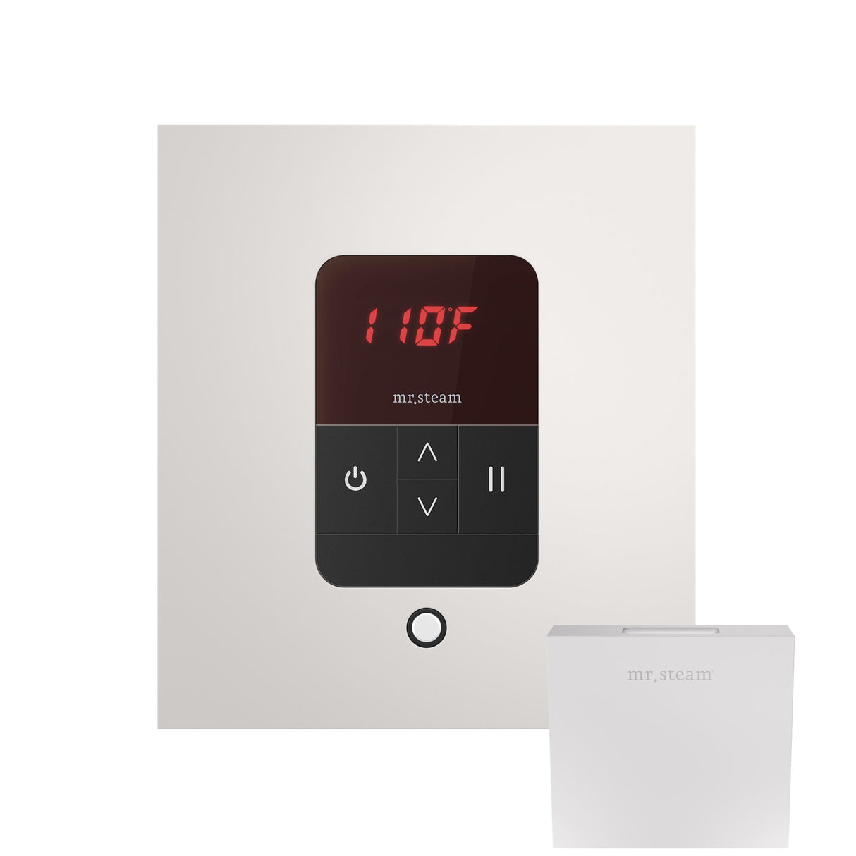 Mr. Steam iTempo Square Steam Shower Control and Steamhead