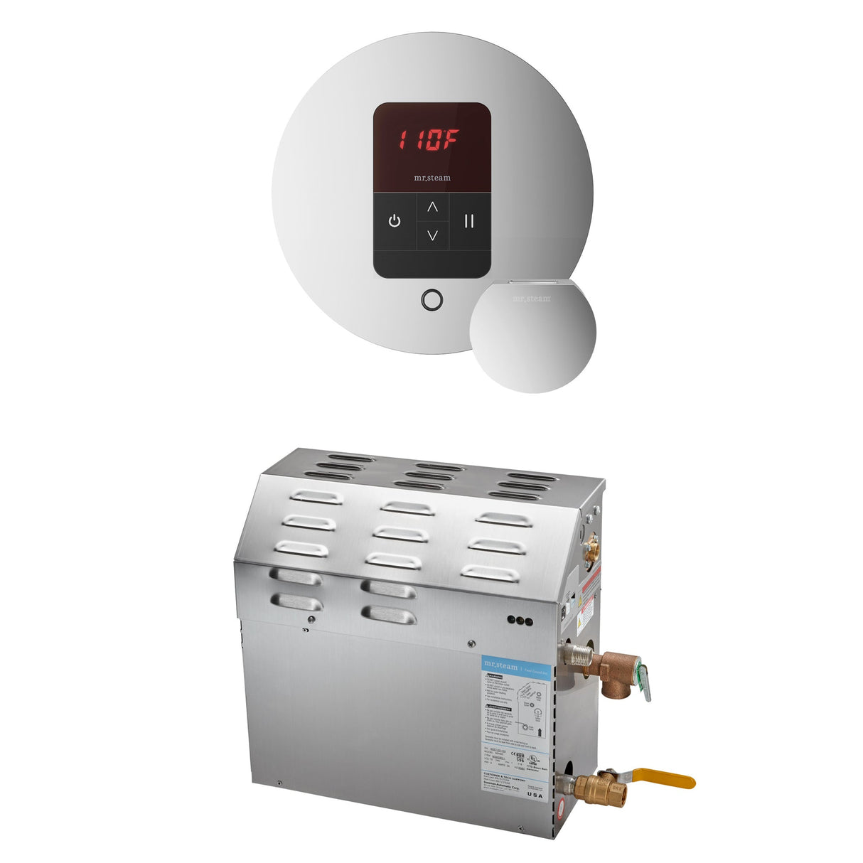 Mr. Steam MS Steam Shower Generator Package with Round iTempo Control