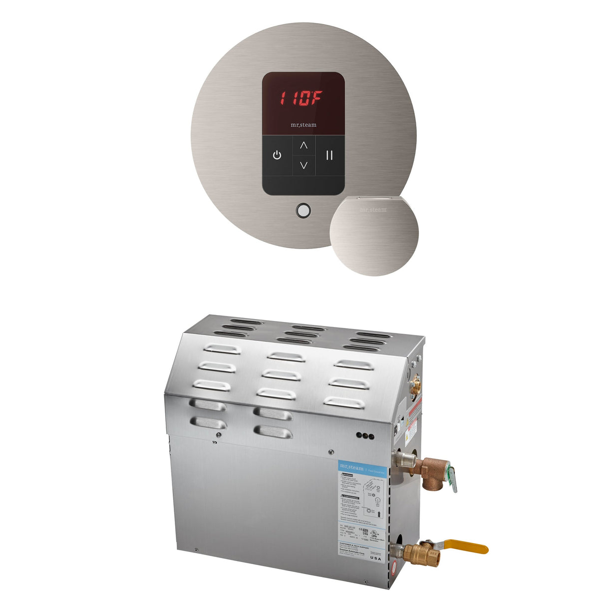 Mr. Steam MSSUPER Steam Shower Generator Package with Round iTempo Control
