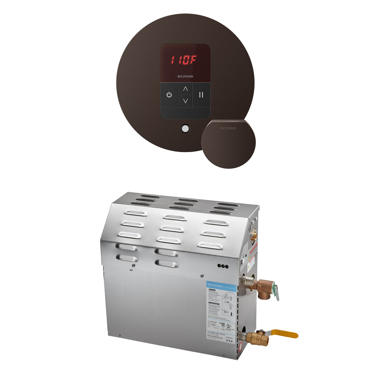 Mr. Steam MS Steam Shower Generator Package with Round iTempo Control
