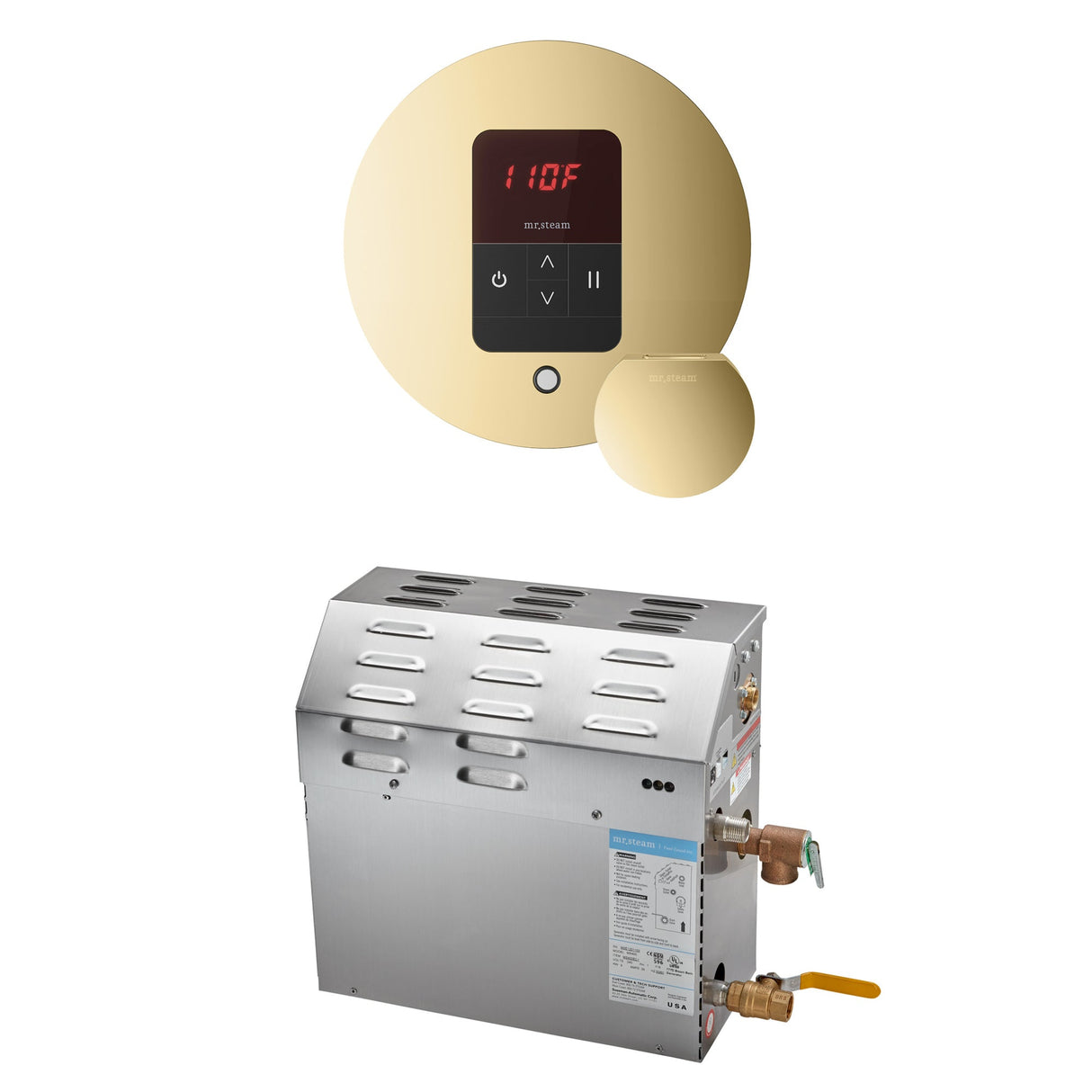 Mr. Steam MS Steam Shower Generator Package with Round iTempo Control