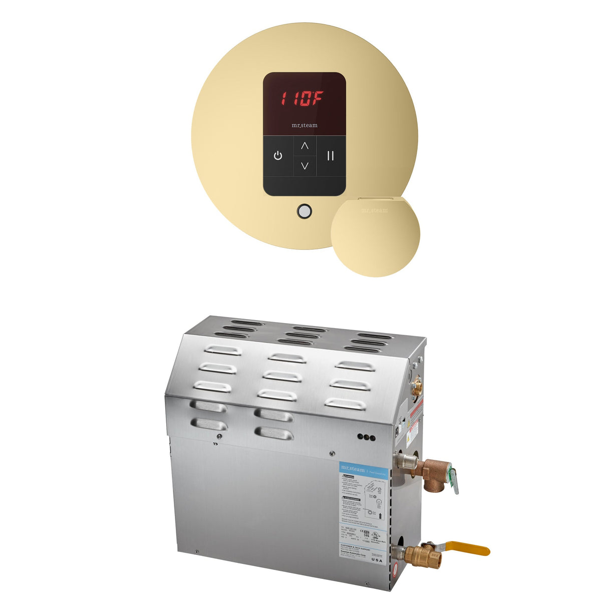 Mr. Steam MS Steam Shower Generator Package with Round iTempo Control