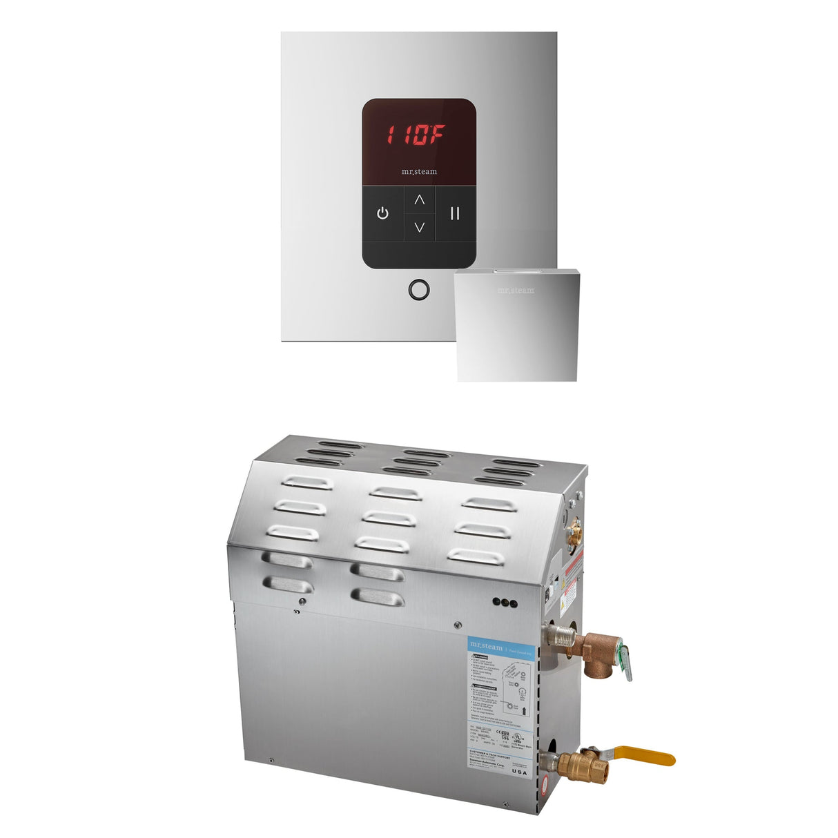 Mr. Steam MS Steam Shower Generator Package with Square iTempo Control