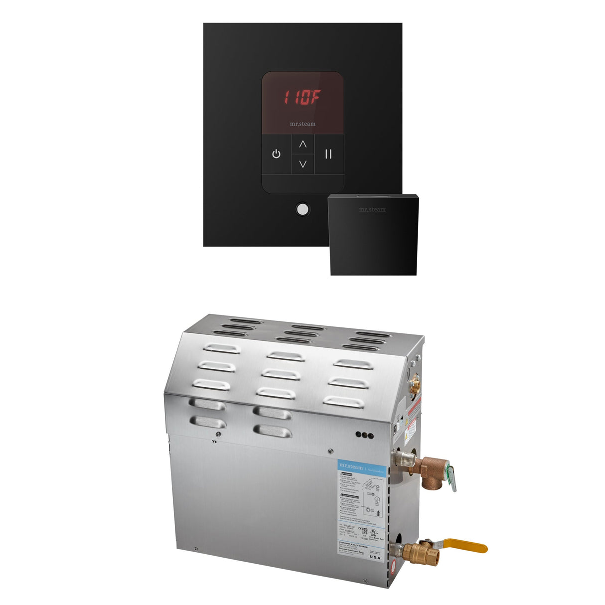 Mr. Steam MS Steam Shower Generator Package with Square iTempo Control