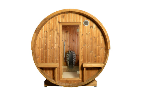 ThermaSol Magnus Outdoor Canopy Barrel Sauna