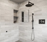 ThermaSol 15-CSPRD Essential Shower Fixture Package - Rain Canopy + Shower Arm + Hand Shower + Shower Rail + Shower Hose