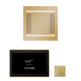 ThermaSol WH14STP15S Wellness Steam Package - HydroVive 14 Rainhead + ThermaTouch2 15" Control + SteamVection Square Steam Head