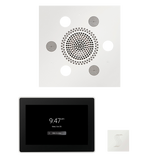 ThermaSol WSTP15S Wellness Steam Package - Serenity Advanced Square Rainhead + ThermaTouch2 15" Control + SteamVection Square Steam Head