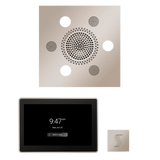 ThermaSol WSTP15S Wellness Steam Package - Serenity Advanced Square Rainhead + ThermaTouch2 15" Control + SteamVection Square Steam Head