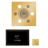 ThermaSol WSTP15S Wellness Steam Package - Serenity Advanced Square Rainhead + ThermaTouch2 15" Control + SteamVection Square Steam Head