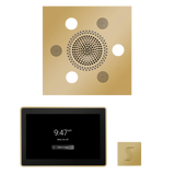 ThermaSol WSTP15S Wellness Steam Package - Serenity Advanced Square Rainhead + ThermaTouch2 15" Control + SteamVection Square Steam Head