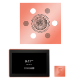 ThermaSol WSTP15S Wellness Steam Package - Serenity Advanced Square Rainhead + ThermaTouch2 15" Control + SteamVection Square Steam Head