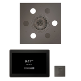ThermaSol WSTP15S Wellness Steam Package - Serenity Advanced Square Rainhead + ThermaTouch2 15" Control + SteamVection Square Steam Head