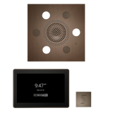 ThermaSol WSTP15S Wellness Steam Package - Serenity Advanced Square Rainhead + ThermaTouch2 15" Control + SteamVection Square Steam Head