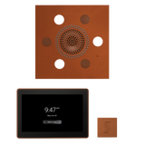 ThermaSol WSTP15S Wellness Steam Package - Serenity Advanced Square Rainhead + ThermaTouch2 15" Control + SteamVection Square Steam Head
