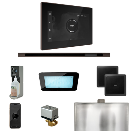 Mr. Steam XDream Steam Shower Control Package with iSteamX Control and Linear Steamhead
