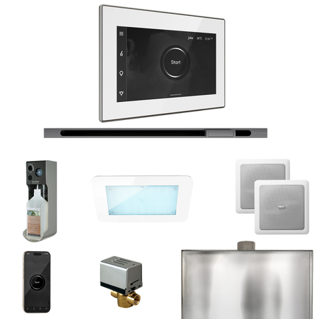 Mr. Steam XDream Steam Shower Control Package with iSteamX Control and Linear Steamhead
