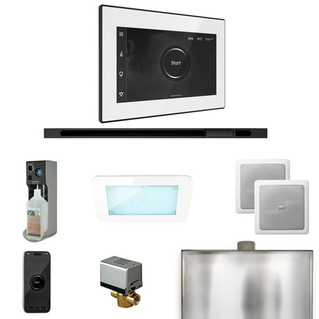 Mr. Steam XDream Steam Shower Control Package with iSteamX Control and Linear Steamhead