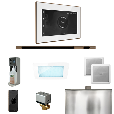Mr. Steam XDream Steam Shower Control Package with iSteamX Control and Linear Steamhead