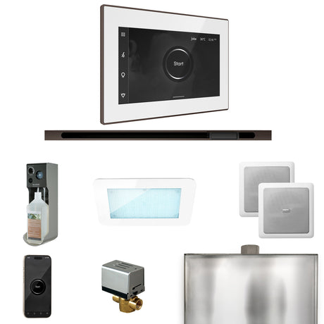 Mr. Steam XDream Steam Shower Control Package with iSteamX Control and Linear Steamhead