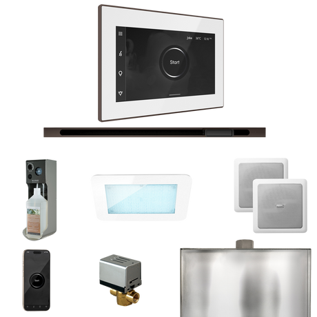 Mr. Steam XDream Steam Shower Control Package with iSteamX Control and Linear Steamhead