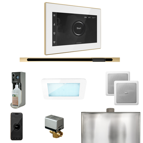 Mr. Steam XDream Steam Shower Control Package with iSteamX Control and Linear Steamhead