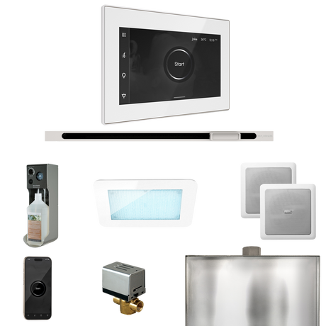Mr. Steam XDream Steam Shower Control Package with iSteamX Control and Linear Steamhead
