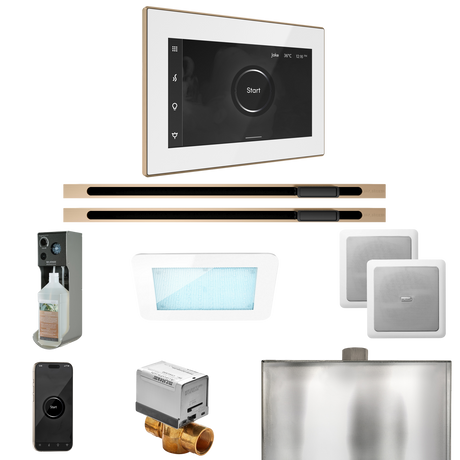 Mr. Steam XDream Max Steam Shower Control Package with iSteamX Control and Linear Steamhead