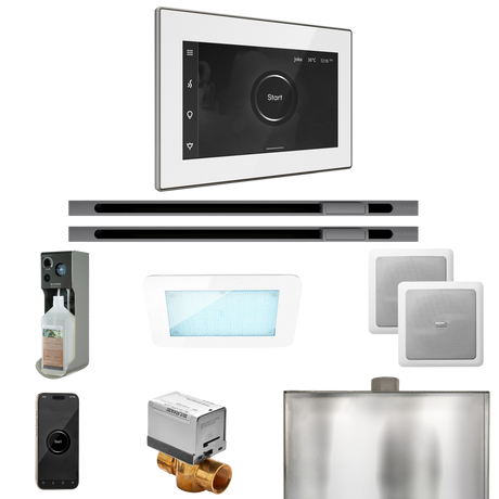 Mr. Steam XDream Max Steam Shower Control Package with iSteamX Control and Linear Steamhead