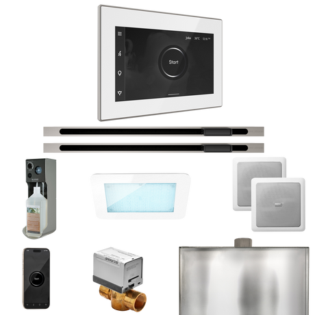 Mr. Steam XDream Max Steam Shower Control Package with iSteamX Control and Linear Steamhead