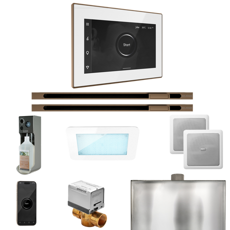 Mr. Steam XDream Max Steam Shower Control Package with iSteamX Control and Linear Steamhead