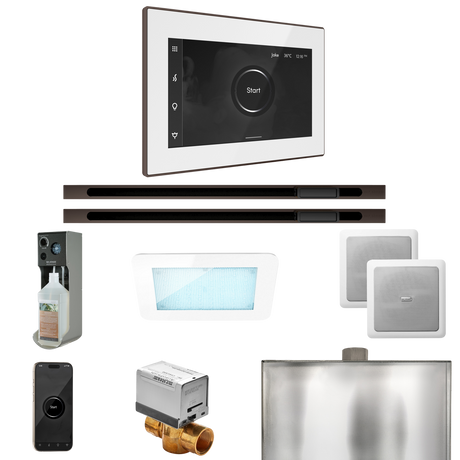 Mr. Steam XDream Max Steam Shower Control Package with iSteamX Control and Linear Steamhead