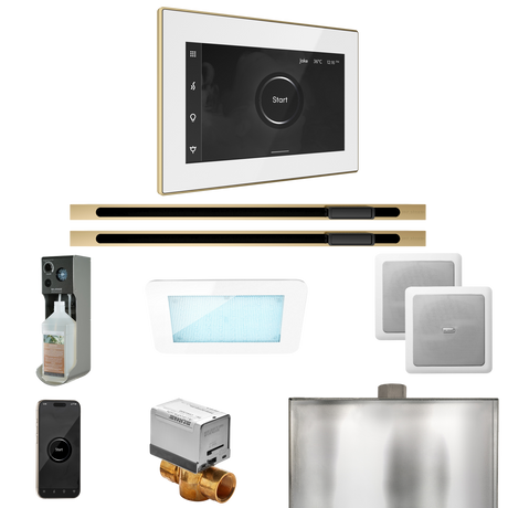 Mr. Steam XDream Max Steam Shower Control Package with iSteamX Control and Linear Steamhead