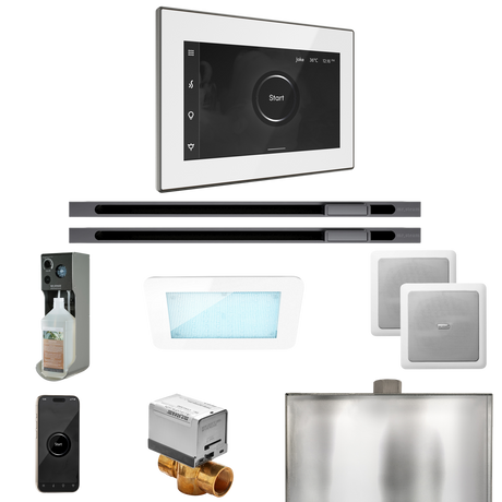 Mr. Steam XDream Max Steam Shower Control Package with iSteamX Control and Linear Steamhead
