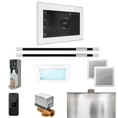 Mr. Steam XDream Max Steam Shower Control Package with iSteamX Control and Linear Steamhead