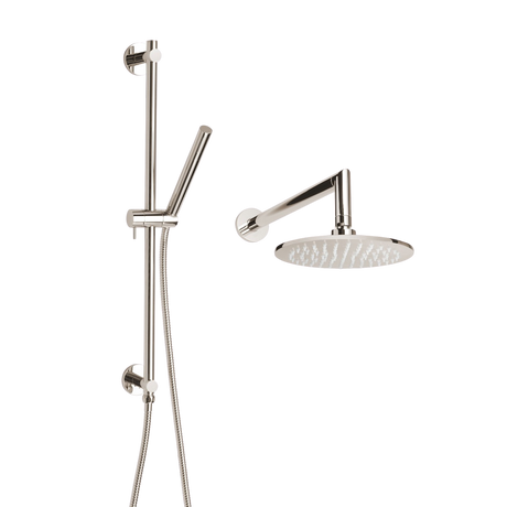 ThermaSol 15-CSPRD Essential Shower Fixture Package - Rain Canopy + Shower Arm + Hand Shower + Shower Rail + Shower Hose