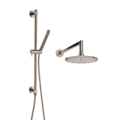 ThermaSol 15-CSPRD Essential Shower Fixture Package - Rain Canopy + Shower Arm + Hand Shower + Shower Rail + Shower Hose