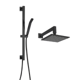 ThermaSol 15-CSPSQ Essential Shower Fixture Package - Rain Canopy + Shower Arm + Hand Shower + Shower Rail + Shower Hose