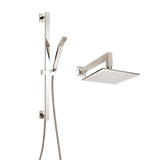 ThermaSol 15-CSPSQ Essential Shower Fixture Package - Rain Canopy + Shower Arm + Hand Shower + Shower Rail + Shower Hose