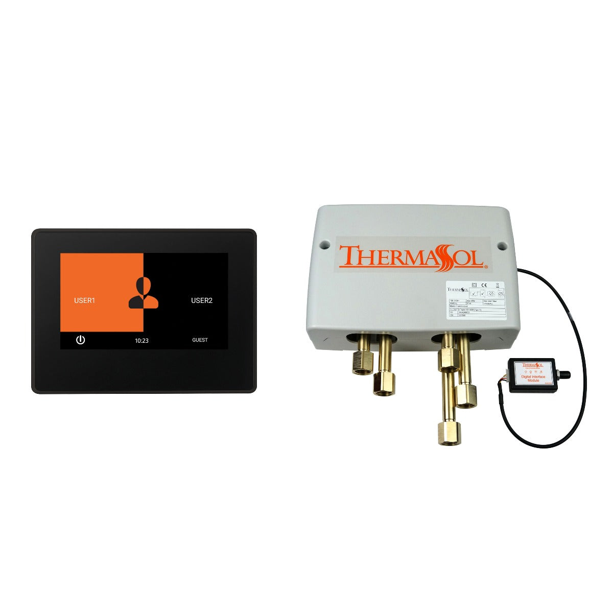 ThermaSol Digital Shower Package with ThermaTouch2 7" Control and Digital Shower Valve