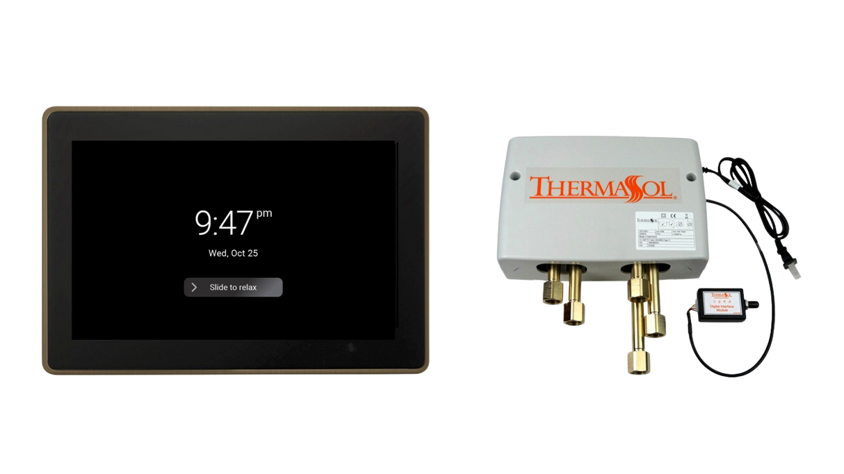 ThermaSol DSPU-TT15 Digital Shower Package - ThermaTouch2 15' Control + Digital Shower Valve