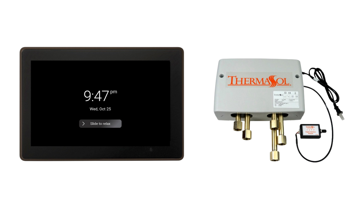 ThermaSol DSPU-TT15 Digital Shower Package - ThermaTouch2 15' Control + Digital Shower Valve