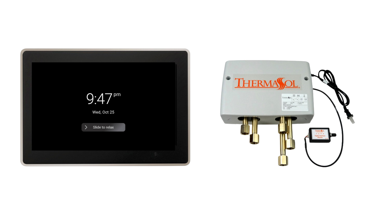 ThermaSol DSPU-TT15 Digital Shower Package - ThermaTouch2 15' Control + Digital Shower Valve