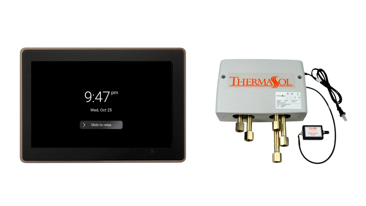 ThermaSol DSPU-TT15 Digital Shower Package - ThermaTouch2 15' Control + Digital Shower Valve