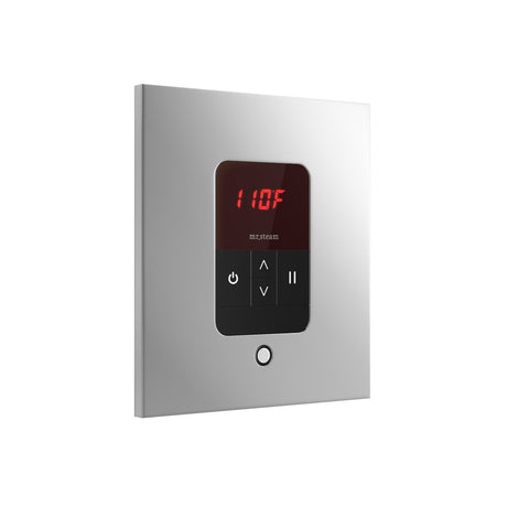 Mr. Steam iTempo Steam Shower Control and Aroma Designer SteamHead in Square Polished Chrome